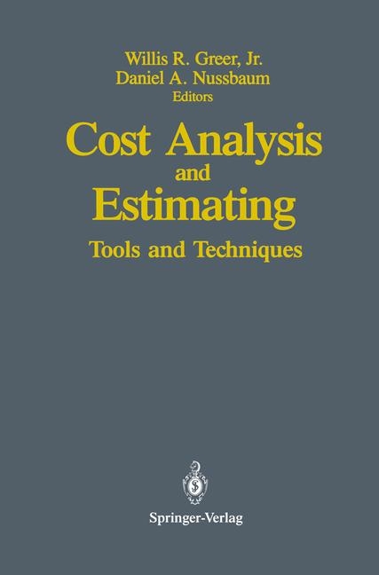 Cost Analysis and Estimating - 