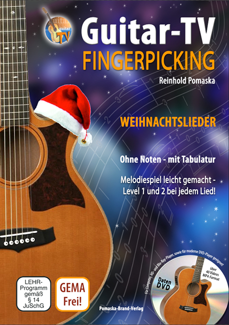 Guitar-TV: Fingerpicking - Weihnachtslieder (mit DVD) - Reinhold Pomaska