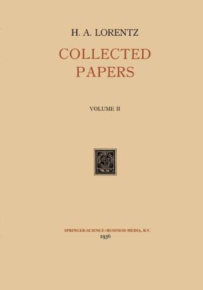 Collected Papers -  H. A. Lorenz