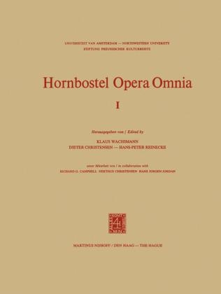 Hornbostel Opera Omnia - 