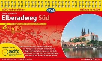 ADFC-Radreiseführer Elberadweg Süd 1:75.000 praktische Spiralbindung, reiß- und wetterfest, GPS-Tracks Download