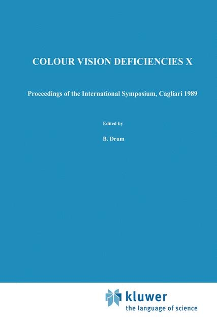 Colour Vision Deficiencies X - 