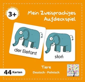 Mein Zweisprachiges Aufdeckspiel, Tiere, Polnisch (Kinderspiel) - 