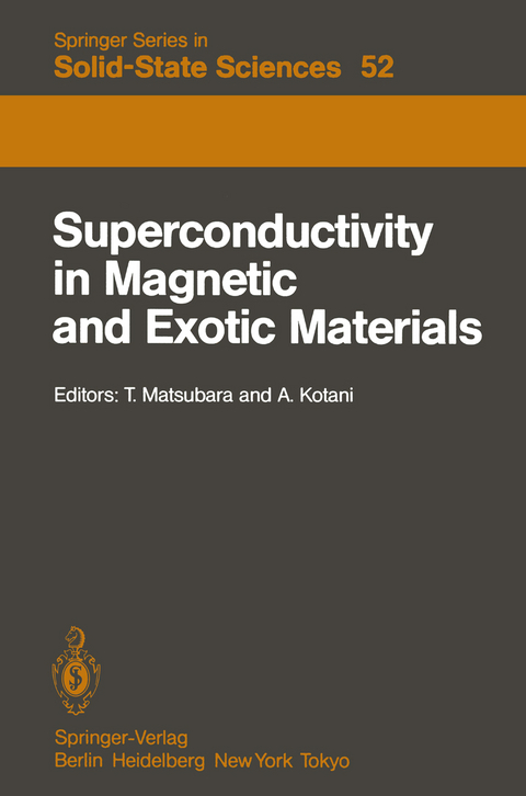 Superconductivity in Magnetic and Exotic Materials - 