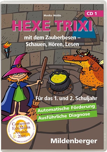 Hexe Trixi mit dem Zauberbesen, Klassenversion, Einzellizenz - Monika Woldin