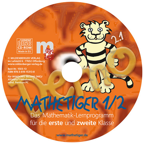 Mathetiger 1/2. Lernprogramm für 1. und 2. Klasse - Sebastian Küßner