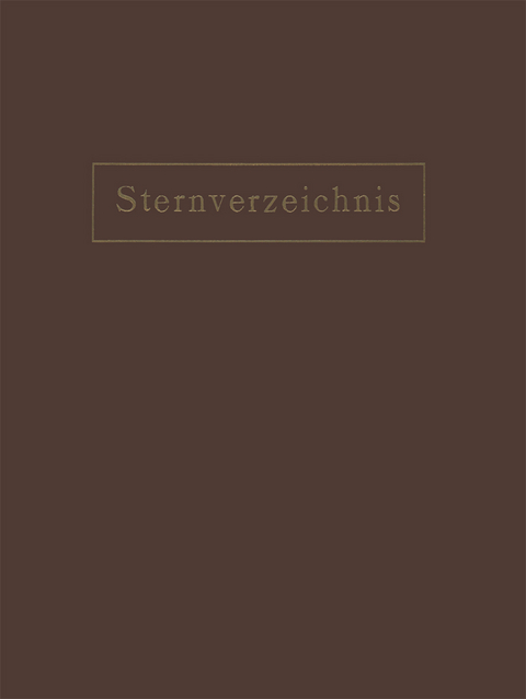 Sternverzeichnis Enthaltend Alle Sterne bis zur 6.5Ten Grösse für das Jahr 1900.0 - NA Ambronn