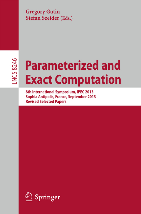 Parameterized and Exact Computation - 