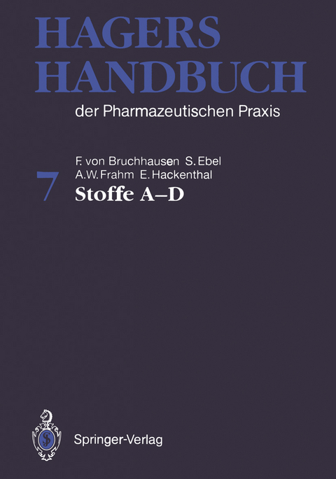 Hagers Handbuch der Pharmazeutischen Praxis - 