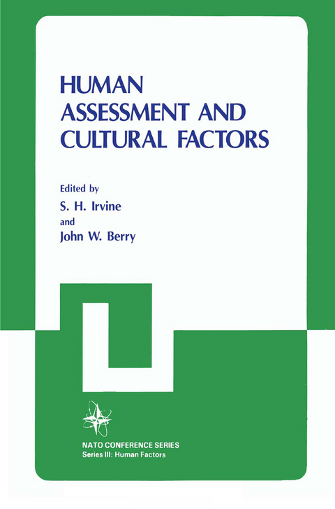 Human Assessment and Cultural Factors - John W. Berry, S.H. Irvine