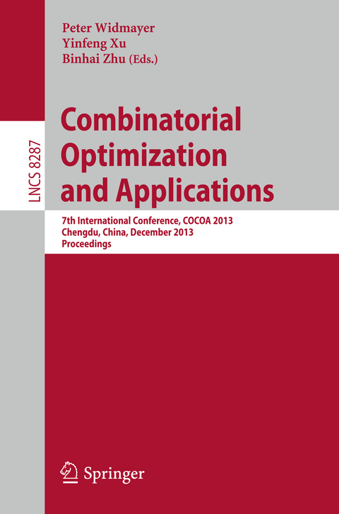 Combinatorial Optimization and Applications - 