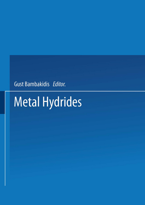 Metal Hydrides - Gust Bambakidis