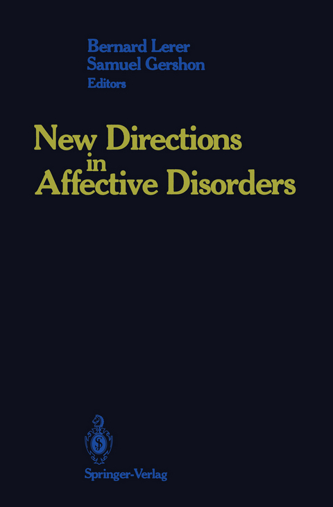 New Directions in Affective Disorders - 