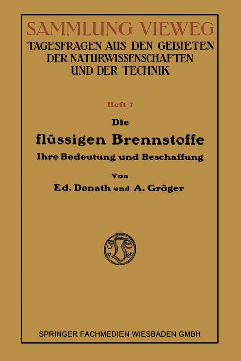 Die Flüssigen Brennstoffe - Eduard Donath