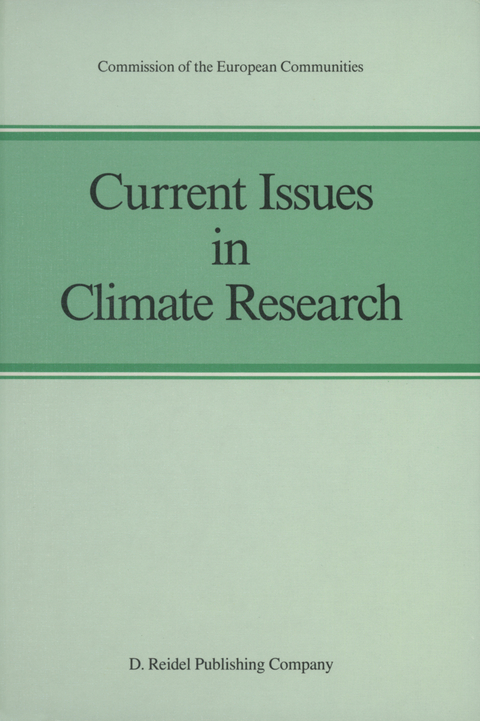 Current Issues in Climate Research - 