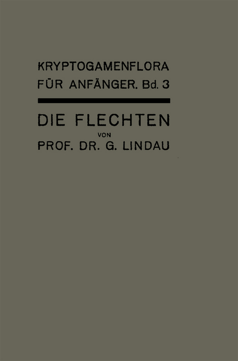 Die Flechten - Gustav Lindau