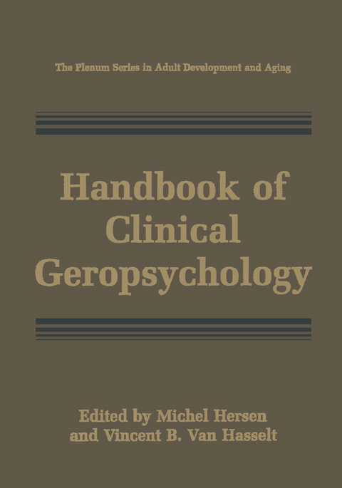 Handbook of Clinical Geropsychology - 