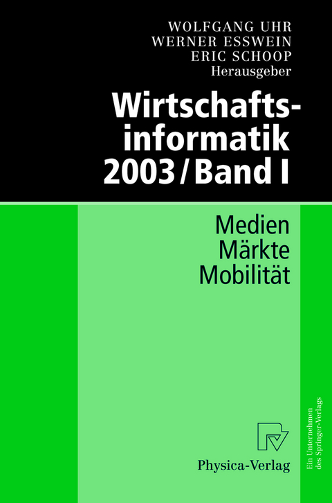 Wirtschaftsinformatik 2003/Band I - 