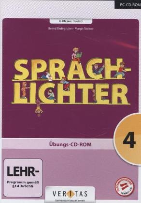 Sprachlichter / 4. Schuljahr - Übungs-CD-ROM - Bernd Badegruber, Margit Steiner