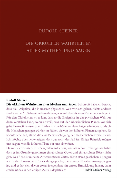 Die okkulten Wahrheiten alter Mythen und Sagen - Rudolf Steiner