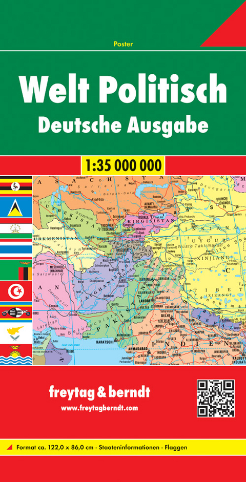 Welt Politisch, Weltkarte 1:35.000.000, Deutsche Ausgabe - 