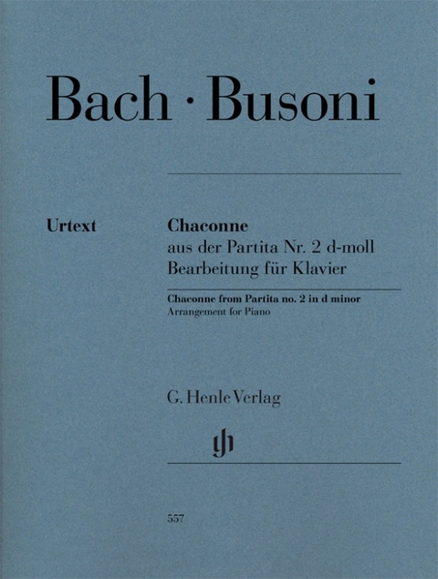 Ferruccio Busoni - Chaconne aus der Partita Nr. 2 d-moll (Johann Sebastian Bach) - 