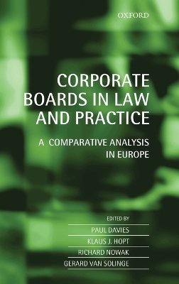 Corporate Boards in Law and Practice - 