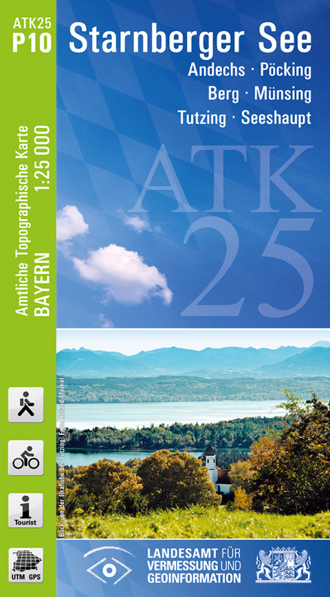 ATK25-P10 Starnberger See (Amtliche Topographische Karte 1:25000) - Breitband und Vermessung Landesamt für Digitalisierung  Bayern