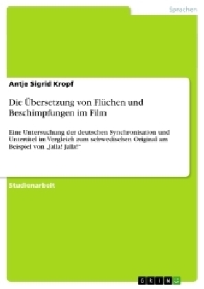 Die Ãbersetzung von FlÃ¼chen und Beschimpfungen im Film - Antje Sigrid Kropf