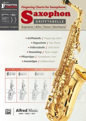 Alfred's Fingering Charts Instrumental Series / Grifftabelle Saxophon | Fingering Charts Saxophone