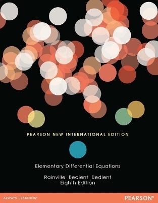 Elementary Differential Equations - Earl Rainville, Phillip Bedient, Richard Bedient