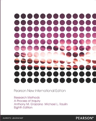 Research Methods: A Process of Inquiry - Anthony Graziano, Michael Raulin