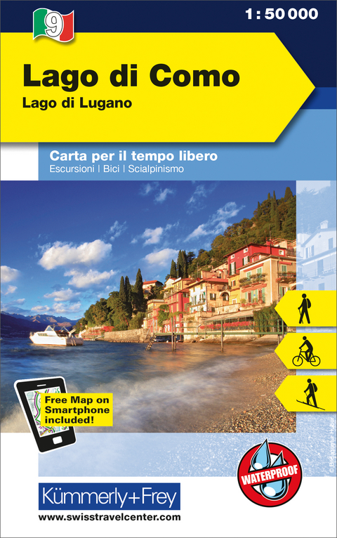 Lago di Como Nr. 09 Outdoorkarte Italien 1:50 000