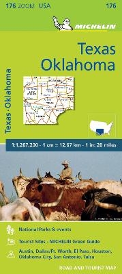 Texas Oklahoma - Zoom Map 176 -  Michelin