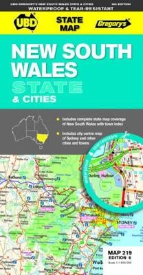 NSW State & Cities Map 219 6th ed (waterproof) -  UBD Gregory's