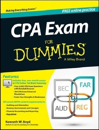 CPA Exam For Dummies with Online Practice - Kenneth W. Boyd