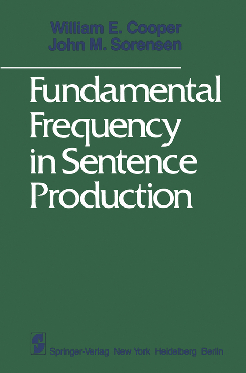 Fundamental Frequency in Sentence Production - W. E. Cooper, J. M. Sorensen