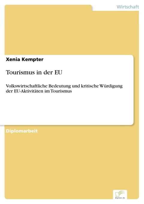 Tourismus in der EU -  Xenia Kempter