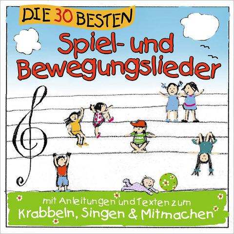 Die 30 besten Spiel- und Bewegungslieder, 1 Audio-CD