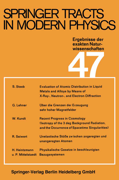 Springer Tracts in Modern Physics - G. Höhler