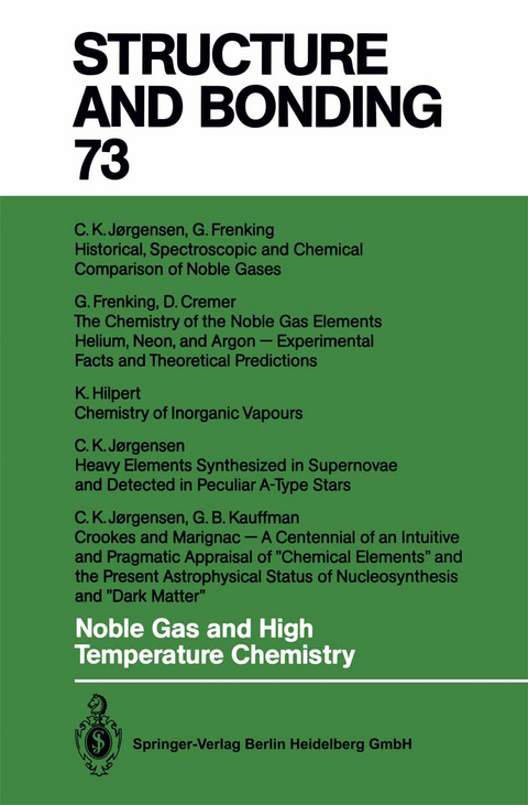 Noble Gas and High Temperature Chemistry