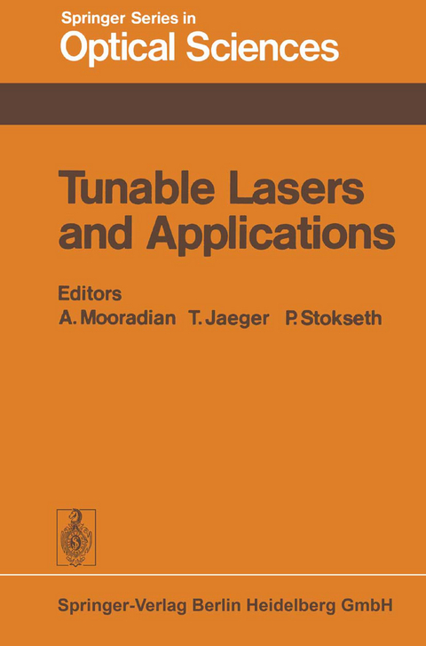 Tunable Lasers and Applications - 