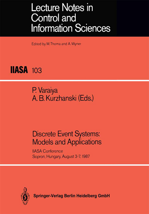 Discrete Event Systems: Models and Applications - 