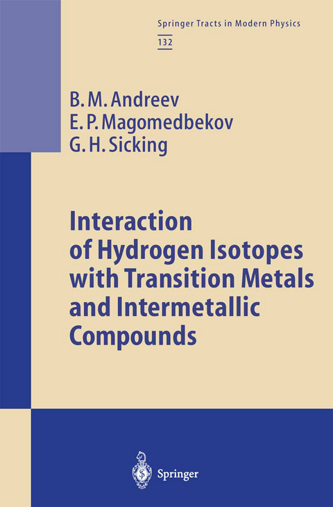 Interaction of Hydrogen Isotopes with Transition Metals and Intermetallic Compounds - B.M. Andreev, E.P. Magomedbekov, G.H. Sicking