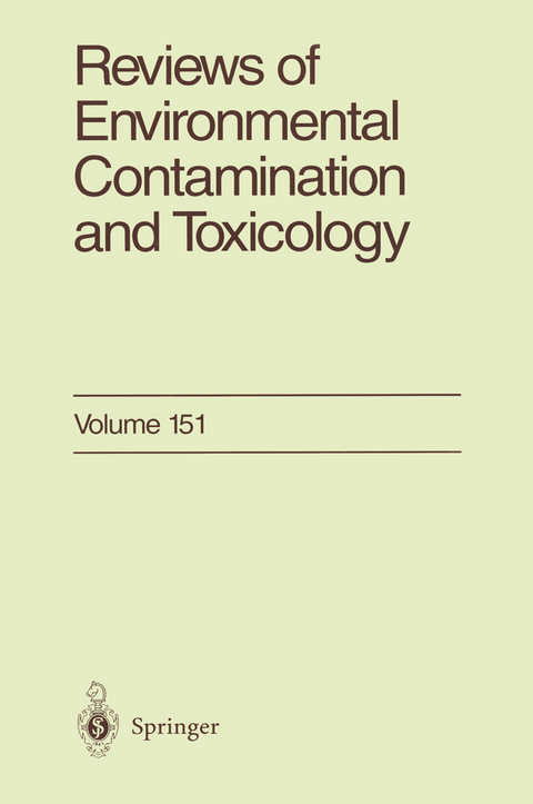 Reviews of Environmental Contamination and Toxicology - George W. Ware