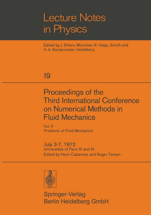 Proceedings of the Third International Conference on Numerical Methods in Fluid Mechanics - 