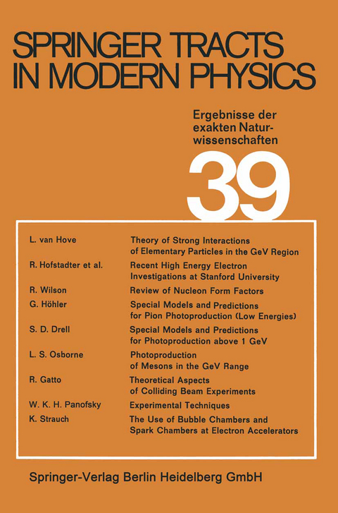 Electron and Photon Interactions at High Energies - Gerhard Höhler, Atsushi Fujimori, Johann Kühn, Thomas Müller, Frank Steiner, Joachim E. Trümper, Peter Wölfle, Ulrike Woggon