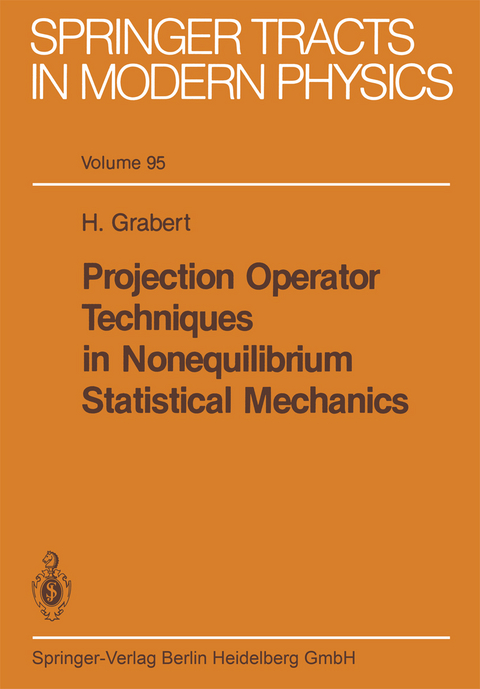 Projection Operator Techniques in Nonequilibrium Statistical Mechanics - H. Grabert