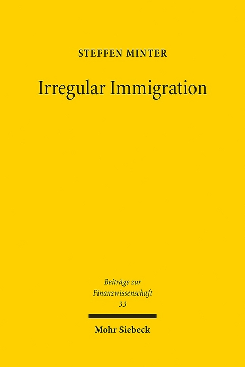 Irregular Immigration - Steffen Minter