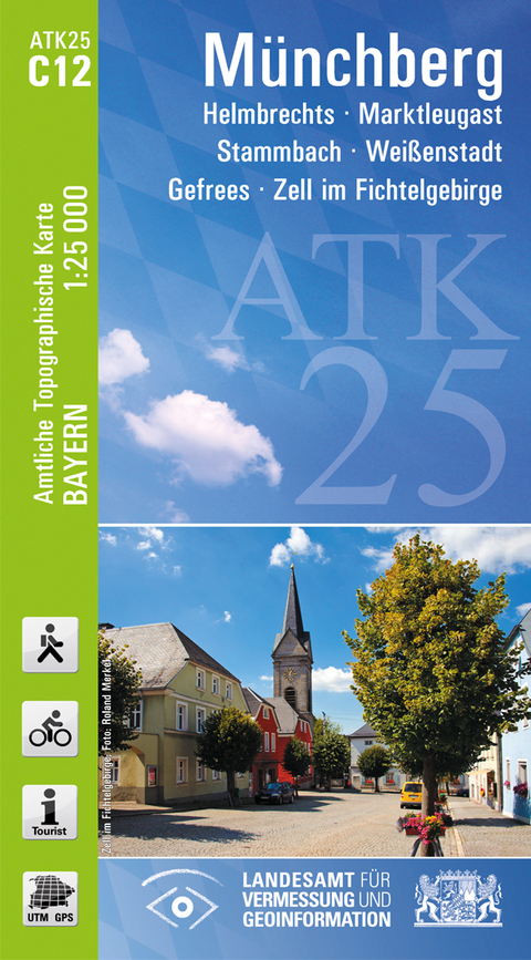 ATK25-C12 Münchberg (Amtliche Topographische Karte 1:25000) - Breitband und Vermessung Landesamt für Digitalisierung  Bayern